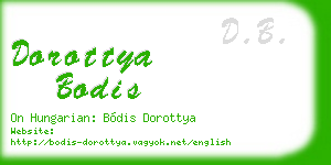 dorottya bodis business card